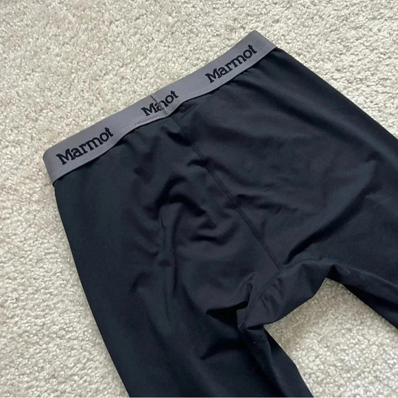 Marmot BaseLayer Tights Pants Men Size Small (30) M10990 Black Ski Snowboarding - Picture 3 of 16